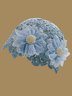 Elegant Imitation Pearls Applique Knitted Hat