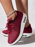 Women Casual Mesh Fabric Slip On Platform Sneakers