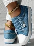 All Season Fabric Polka Dots Casual Skate Shoes