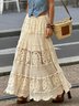 Yarn/Wool Yarn Casual Crocheted Skirt
