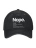 NOPE ART PRINT Baseball cap
