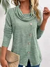 Floral Casual Jersey Loose Blouse