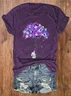 Women's I Will Remember For You Dementia Alzheimer's Disease Awareness Print T-Shirt