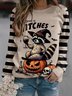 Halloween Drink Up Witches raccoon  Sweatshirt