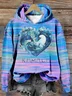 Blue Cats Wave For Kamala Childless Cat Lady Hoodie