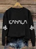 Cat Ladies for Kamala Crew Neck Sweatshirt