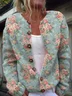 Crew Neck Vintage Knitted Loose Cardigan