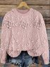 Casual Crew Neck 3D Printing Loose Sweatshirt