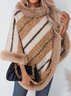 Fur Collar Elegant Cloak