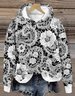 Loose 3D Printing Hoodie Casual Sweatshirt