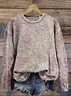 Casual Floral Sweatshirt