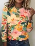 Plant and Flower Art Leisure Long Sleeve T-shirt