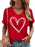 Regular Fit Casual Cotton V Neck T-Shirt
