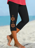 Women's Floral Spring Print Casual Fashion Leggings