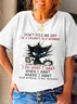 Don't Piss Me Off I'm A Grumpy Old Woman Printed Crew Neck Women's T-shirt