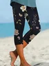 Women's Floral Spring Print Casual Leggings