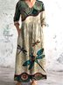 Animal Casual Dress With No