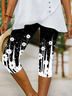 Floral contrast leggings
