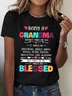 Being A Grandma Doesn't Make Me Old It Makes Me Blessed Cotton T-Shirt