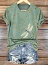 Cotton Crew Neck Casual T-Shirt