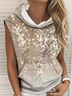 Loose Vintage Gradient Pattern Hoodie