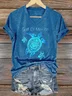 Women's Gulf of Mexico Print V-Neck T-Shirt