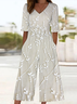 Women's H-Line V Neck Daily Going Out Casual Printing Floral Summer Ankle Pants Jumpsuit Romper