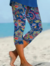 Women's Floral Print Casual Leggings