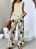 Floral Casual Two-Piece Set With No