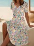 Casual Cotton Regular Fit Dress With No