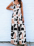 Boho Linen Blend Geometric Others Jumpsuit