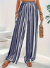 Loose Striped Simple Pants
