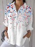America Flag Simple Regular Fit Shirt