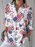 America Flag Casual Shirt