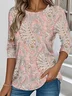Casual Jersey Paisley Loose T-Shirt