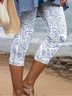 Vintage Cotton Geometric Regular Fit Leggings