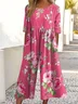 Women's H-Line Crew Neck Daily Going Out Casual Printing Floral Summer Ankle Pants Jumpsuit Romper