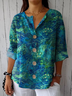 Women's Stand Collar Long Sleeve Shirt
