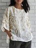 Floral Casual Loose Crew Neck T-Shirt
