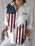 Women's Independence Day Printed Casual Shirt