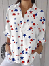 Women's Independence Day Star Print Shirt