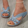 Leather Summer Slide Sandals
