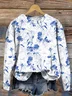 Floral Loose Casual Sweatshirt