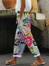 Women's  H-Line Baggy Pants Daily Going Out Pants As Picture Casual Printing Floral Spring/Fall Pants