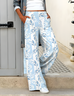 Geometric Casual Loose Pants