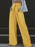 Urban Plain Wide Leg Pants