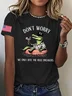 Women's Alligator Alcatraz Florida Everglades Dark Humor Printed T-shirt