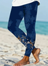 Printing Jersey Tight Casual Leggings