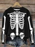 Halloween Round Neck Long Sleeve Casual Sweatshirt