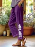 Women's Alzheimer's Floral Print Casual Pants